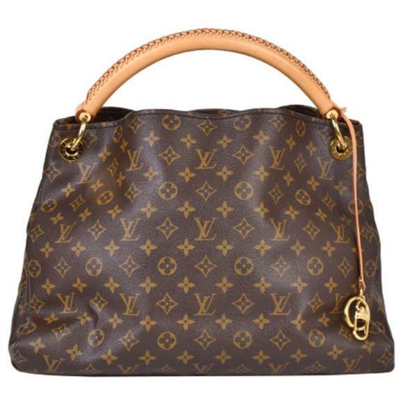 Louis Vuitton Artsy MM Monogram Shoulder Bag Gold Color Metal Fittings - Picture 1 of 8
